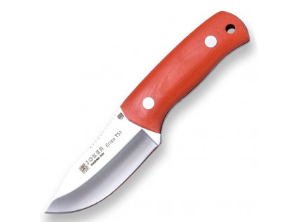 Joker Erizo TS1, 7 cm leather sheath, micarta orange