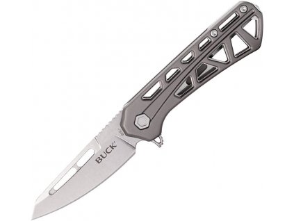 buck mini trace ops stonewash finish gray aluminum