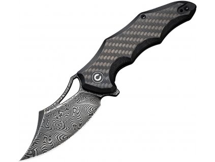 Civivi Chiro Damascus Carbon Fiber