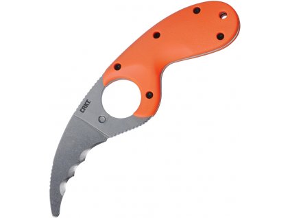 CRKT Bear Claw Stonewash AUS8 Orange GRN