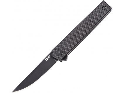 CRKT CEO Microflipper Black D2 Black Aluminum