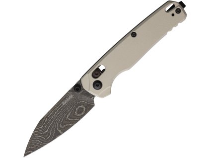 Kershaw Bel Air Sheepsfoot Black Damascus Bright Aluminum