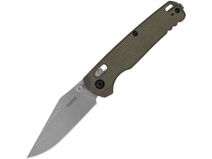 kershaw bel air clippoint stonewash magnacut olive micarta