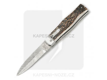 Mikov Antler Damascus Predator