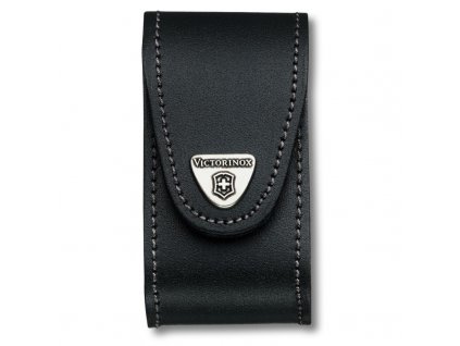 Pouch Victorinox black leather 91mm 5-8 layers 4.0521.3