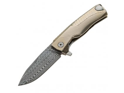 Lionsteel ROK Damascus Gold