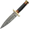 Damascus Twisted Horn Dagger