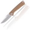 ACTA NON VERBA Z100 Mk.II - STONEWASH, LINER LOCK, PLAIN EDGE, G10,COYOTE