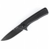 ACTA NON VERBA Z100 DLC Plain Edge, G-10 Liner Lock Black