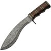 Damascus Kukri Bowie Rosewood