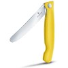 Victorinox Swiss Classic skládací svačinový nůž, žlutý, vlnkové ostří