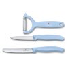 Victorinox set kitchench knives 3 pcs, duck egg blue