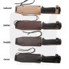Leather pouch pcs i for knife UTON CZECH natural