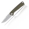 ACTA NON VERBA Z100 STONEWASH, LINER LOCK, PLAIN EDGE, G10, olivová ANVZ100 013