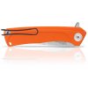 ACTA NON VERBA Z100 Mk.II STONEWASH, LINER LOCK, PLAIN EDGE, G10, oranžová ANVZ100 015 3