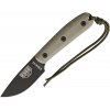 ESEE Plain Black Model 3 Modified Handle Sheath Leather