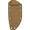 ESEE Plain Std Black Model 3 Sheath Coyote Brown with MOLLE