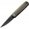Civivi Lumi Black Stonewash Green Micarta