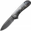 Civivi Elementum Damascus Gold Carbon C907CDS-1