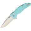 Hogue X1-MicroFlip Drop Point Aquamarine Aluminum