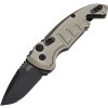 Hogue Auto A01 Microswitch 1.95" Blk Drop Point Dark Earth