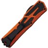 heretic knives colossus black drop point orange aluminum
