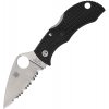 Spyderco Manbug Black Lightweight Leaf SerratedEdge