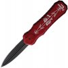 Piranha Knives Auto Excalibur OTF Black Red