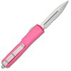 microtech ultratech pink stonewash half serrated dagger