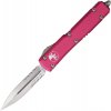 microtech ultratech pink stonewash half serrated dagger