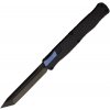 Heretic Knives Cleric II OTF Black Tanto Blue Accents