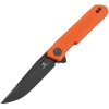 Bestechman Mini Dundee Double Detent Black D2 Orange G10