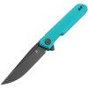 Bestechman Mini Dundee Double Detent Gray D2 Teal G10 KMK08E