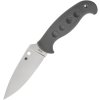 Spyderco Temperance Satin CRU-WEAR PlainEdge Gray FRN