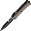 Microtech Glykon TwoTone Bayonet Gray Black Aluminum