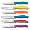 Victorinox Sechsteiliges Messer-Set mit Wellenschliff – Farbkombination