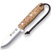 cuchillo bushcraft y supervivencia joker nordico cl119 acero carbono k720 mango de abedul88