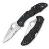 Spyderco Delica 4 Black FRN Lightweight Combination C11PSBK