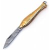 Klasický knife rybička v exclusivm goldm provedení-damašek