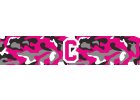 kapitánská páska camo fuschia