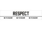 kapitánská páska RESPECT no to racism captain armband bílá