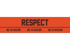 kapitánská páska RESPECT no to racism captain armband oranžová