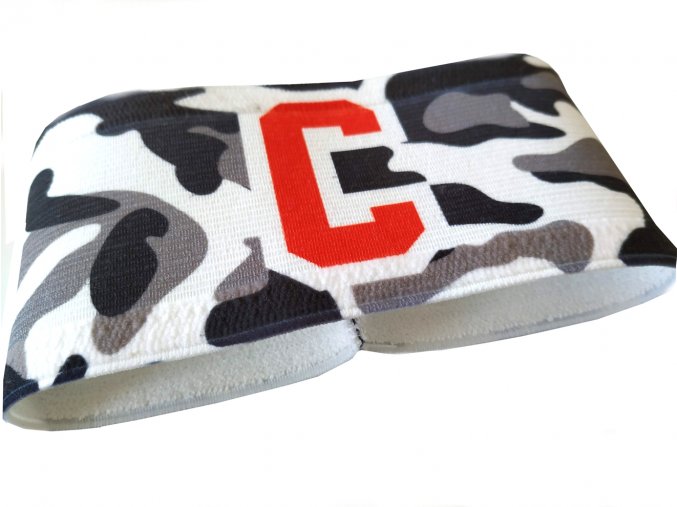 Kapitánská páska Camo maskáč šedý