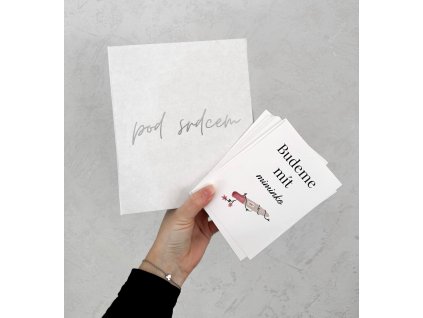 Těhotenský deník Pod srdcem + miláčkové těhotenské karty