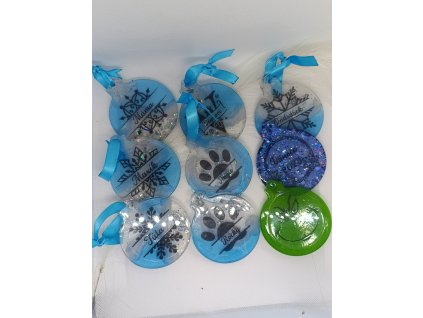 Sada Vánočních ozdob s textem ( personalizace)