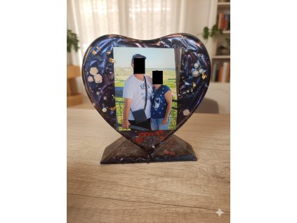 personalizované srdce s podstavcem