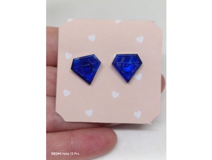DIAMANT - náušnice pecky