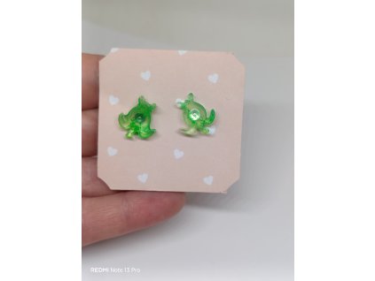 ŽELVY - náušnice pecky