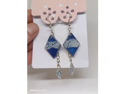 MOŘSKÁ MEDŮZA - náušnice visací