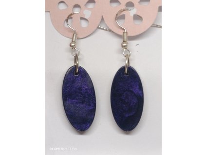 "TEMNÉ" náušnice visací (různé barvy)